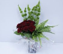 BQF 15 - Bouquet de rosas Grand Prix em Jarra Acrilica