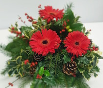 AN19 - Arranjo flores naturais redondo de Natal